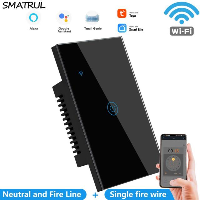 Black 1 gang WIFI