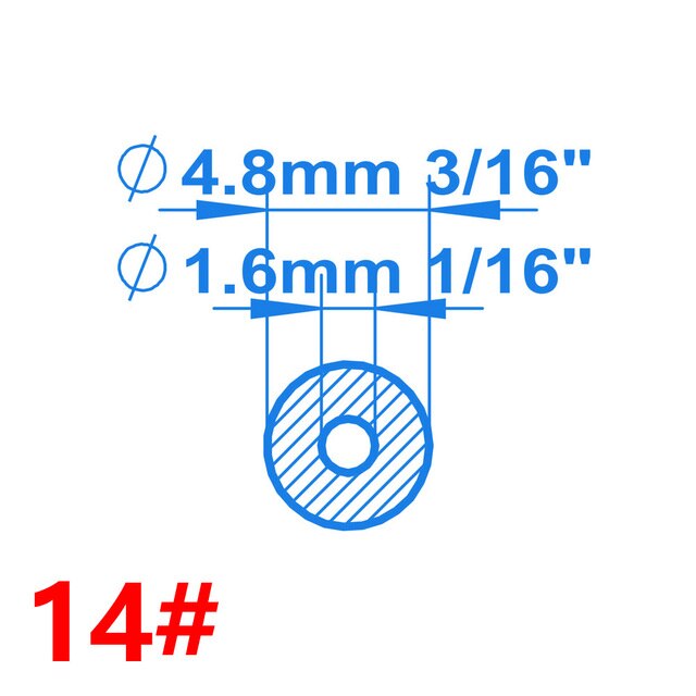 1.6mm ID x 4.8mm OD