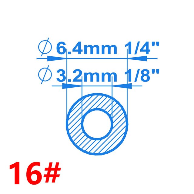 3.2mm ID x 6.4mm OD