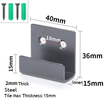 15mm Steel Black