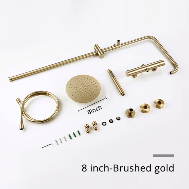 8inch-Brushed gold