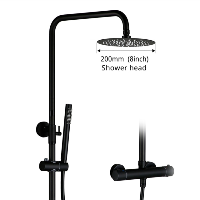 8inch-Matt Black
