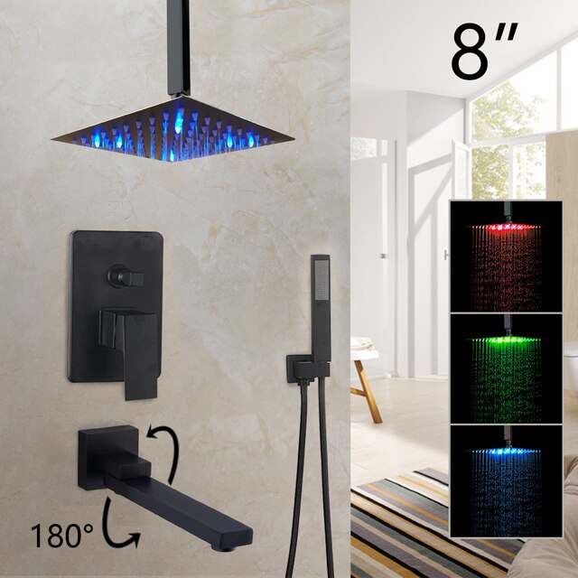 8 LED Shower set
