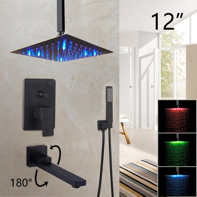 12 LED Shower set