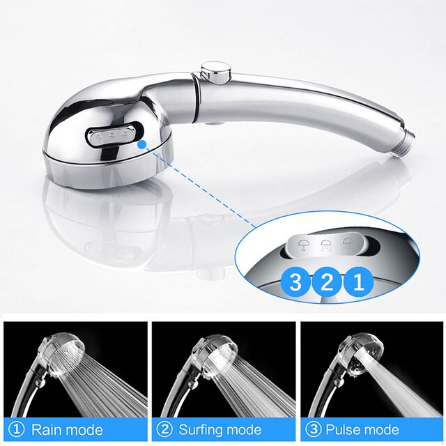 chrome shower head
