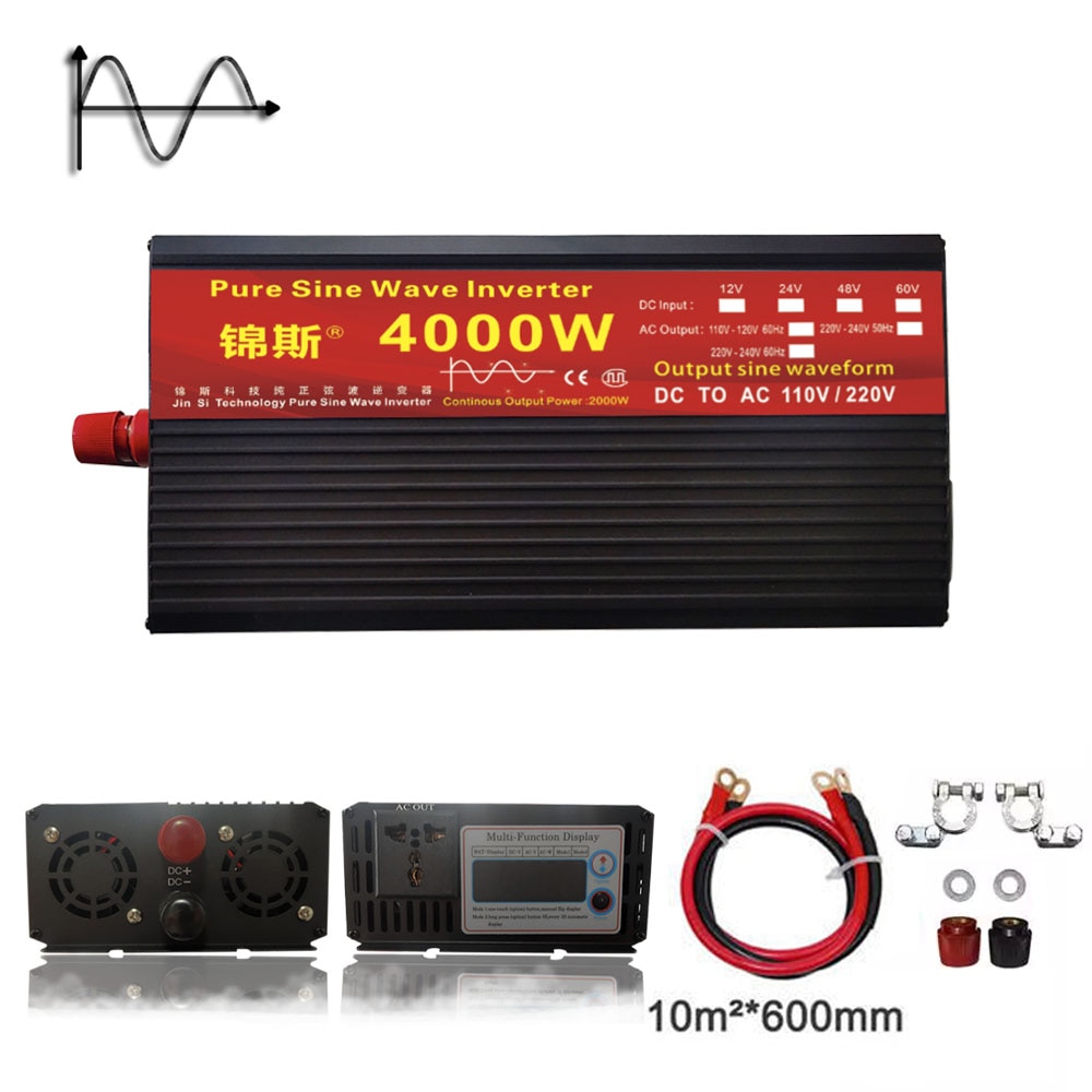 Pure Sine Wave Inverter Dc 12v 24v Ac 110v 220v 2000w 3000w 4000w 5000w Feszültség