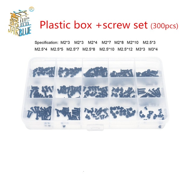Plastic box and scre