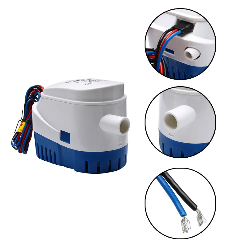 Pompe De Cale Automatique 12V/24V/110V/220V – 750 GPH Ou 1100 GPH – Submersible Haute Pression – Pour Bateau Et Nettoyage