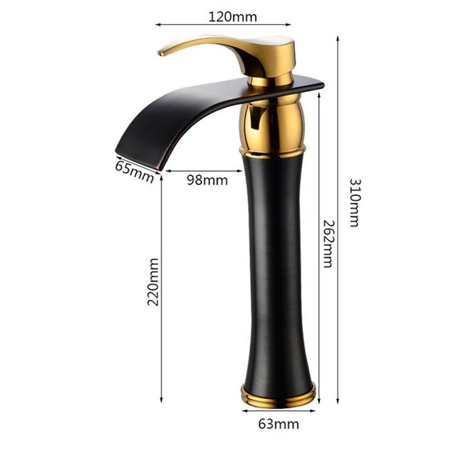 black and gold tall