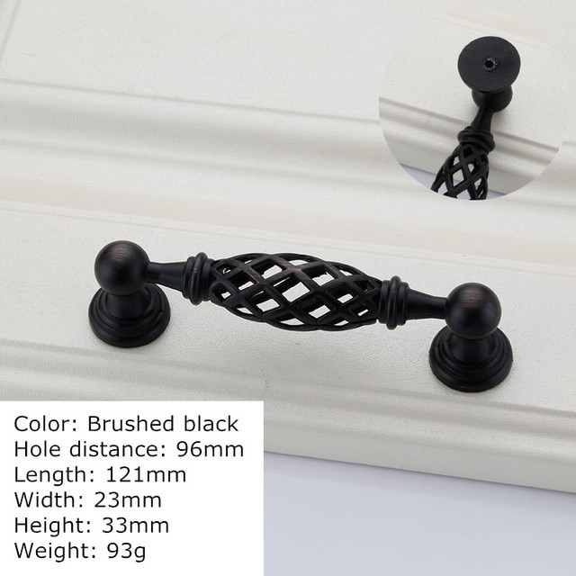 Brushed black-96mm