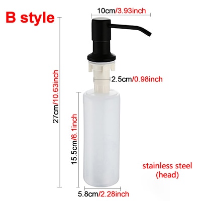 stainless steel head