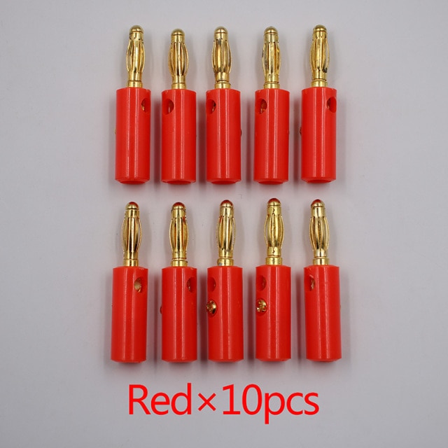 10pcs Red Golden