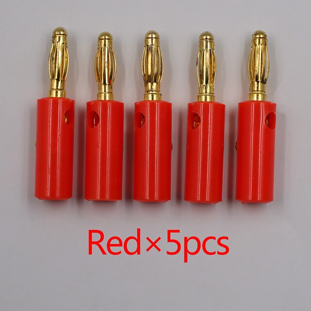 5pcs Red Golden