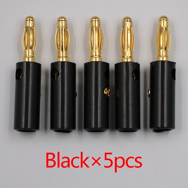 5pcs Black Golden