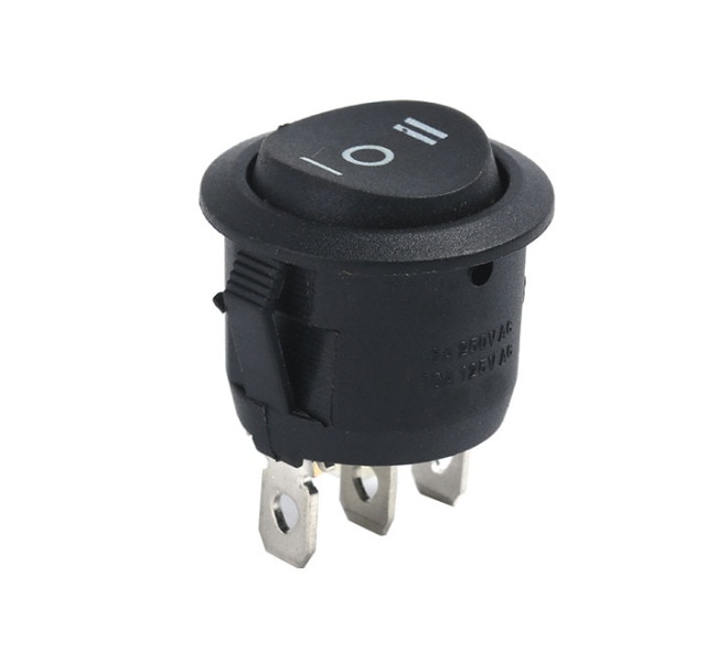 on-off-on 3pin black