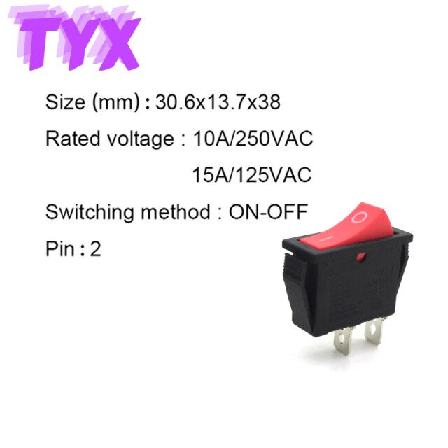 2P ON-OFF Red