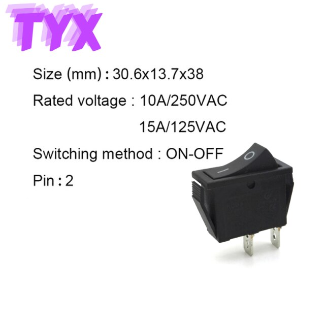 2P ON-OFF Black