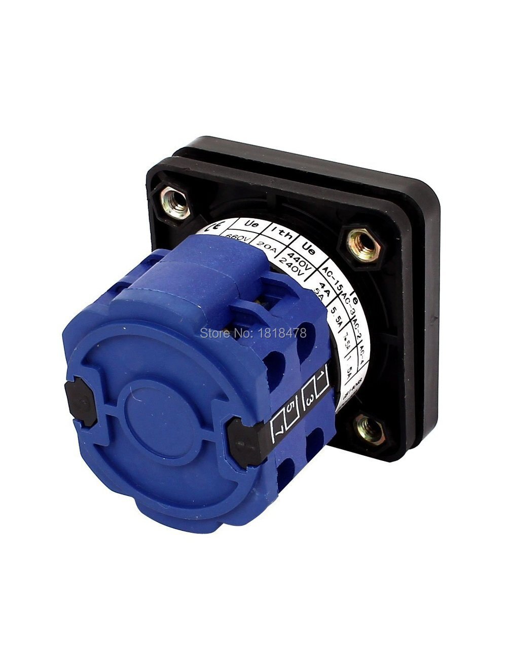 LW26-20/6 Rotary Cam Switch 20A Twelve-gear 12 Positions Six-section Poles  Single-wire Power Circuit Selector Silver Contact SZW26/LW26-20/0-6.3 20A 3 Phase 12 Screws 7 Position 48x48mm Panel