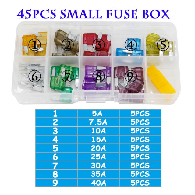 45PCS small fuse