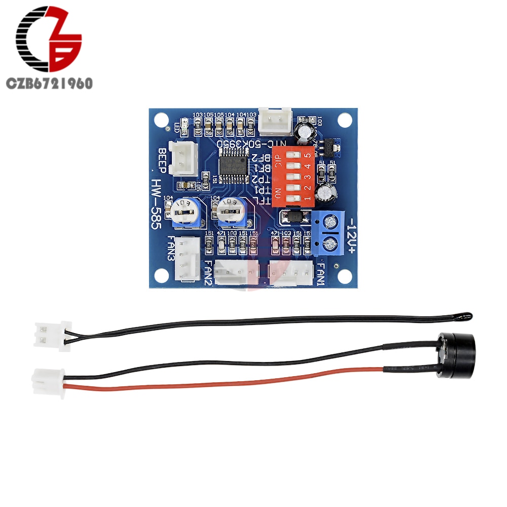 Diymore DC 12V 4 Wire PWM PC CPU Fan Temperature Control Speed Controller Module Cpu With Senser Probe