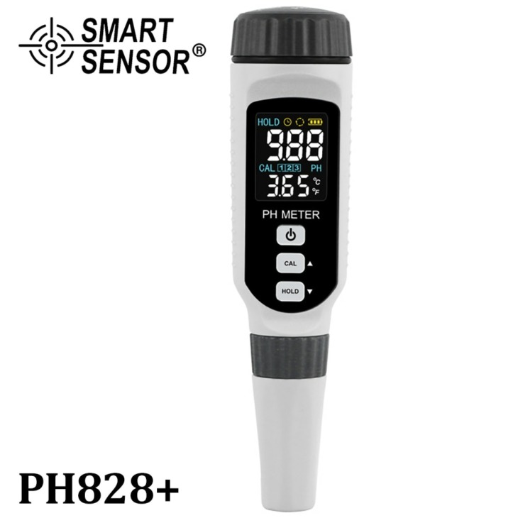 Ph828 Pen Típus Ph Detektor Nagy Pontosságú Ipari Víz Ph Ph Vízminőség-Elemző Színes Kijelző Töltés