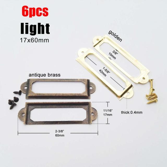 6pcs Light golden