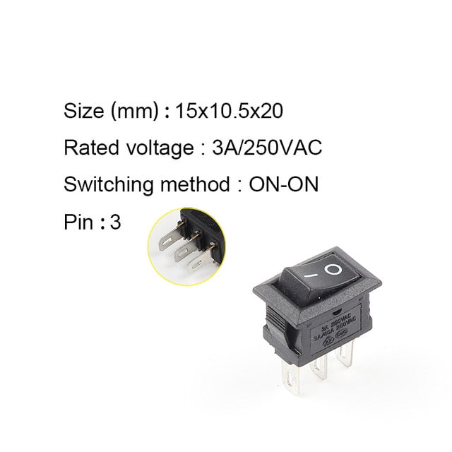 3Pin Black Black