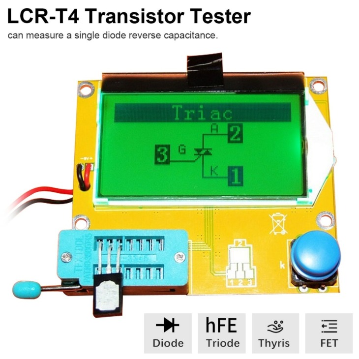 Lcr T Mega Digital Transistor Tester Diode Triode Capacitance Esr