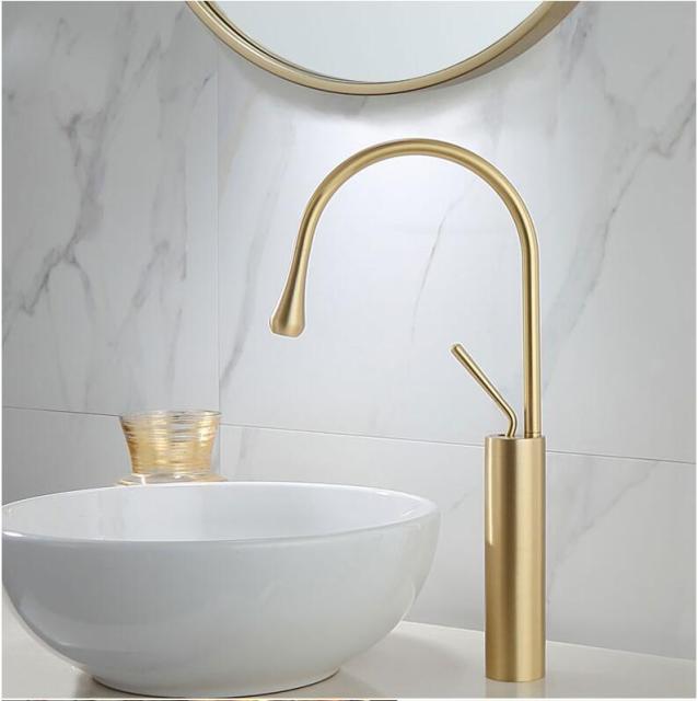 brush gold long