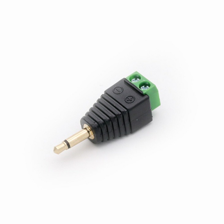 N. 2 Spine jack mono connettore maschio 3,5 mm volante con
