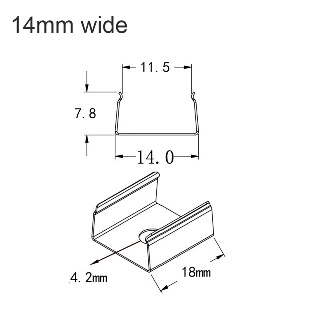 For U 14mm