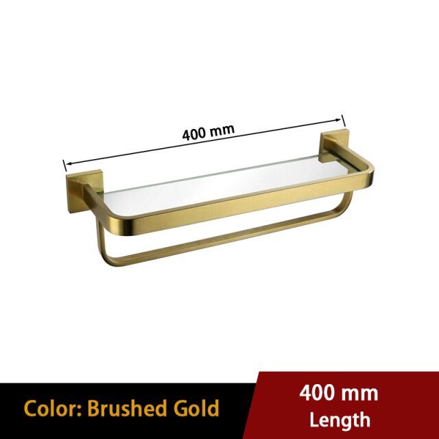 40cm brushed gold