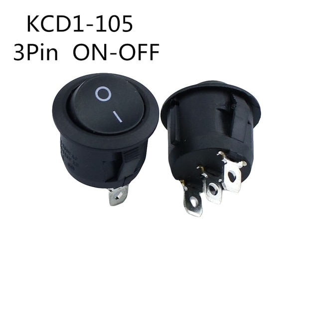 Black 3PIN ON-OFF