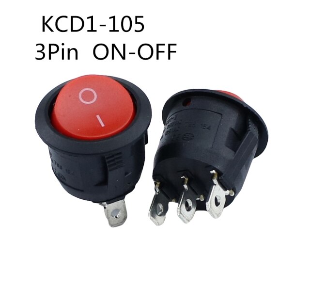 Red 3PIN ON-OFF