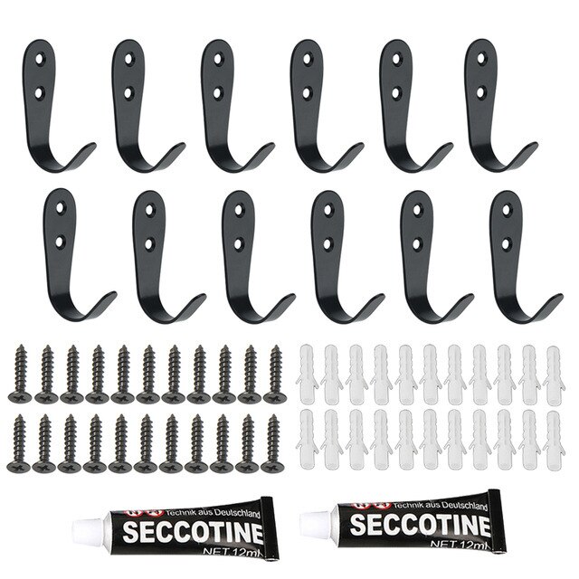 12pcs Black