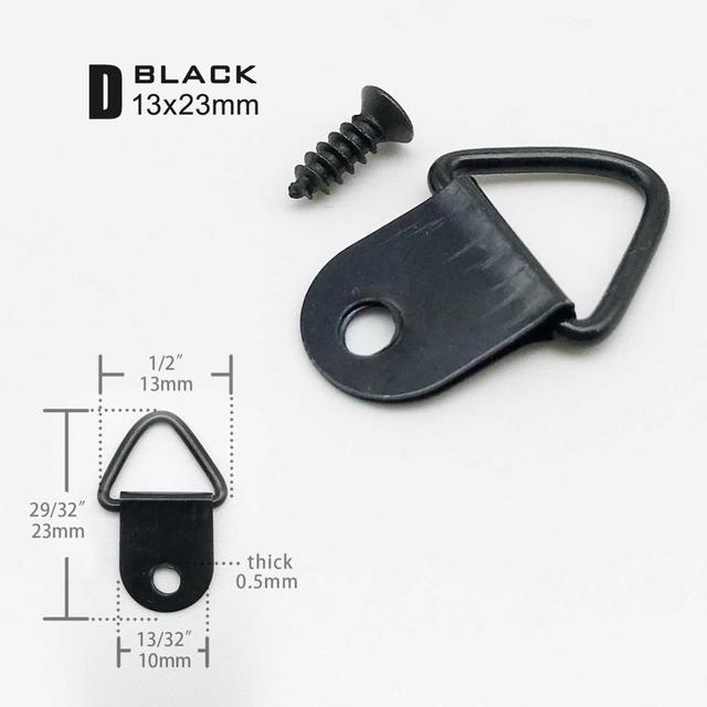 D black 13x23mm