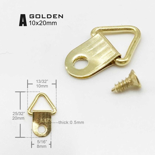 A golden 10x20mm