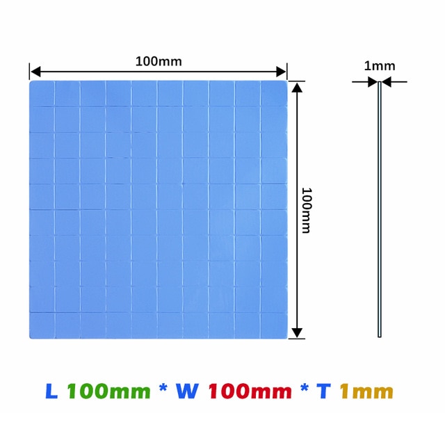 100x100x1mm B