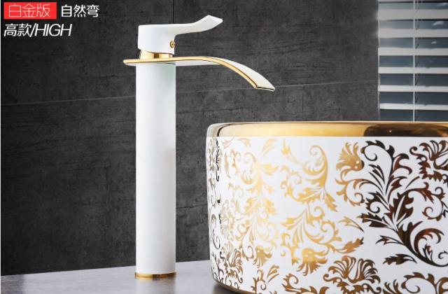 white and gold T