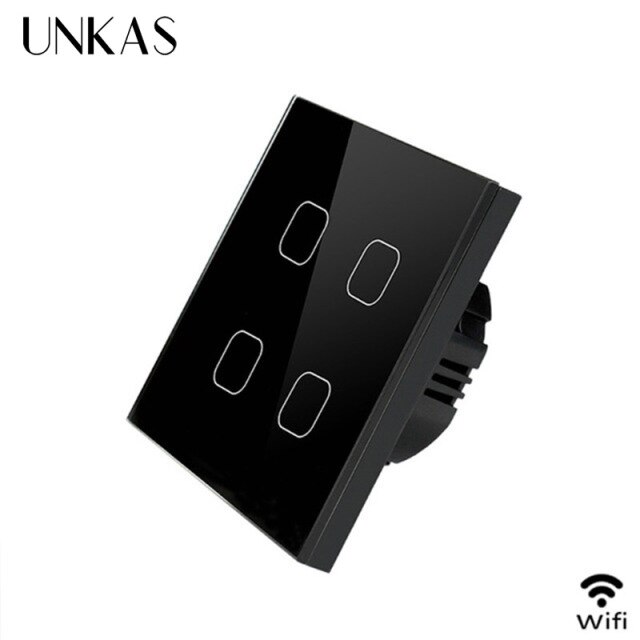 WiFi Black 4 gang