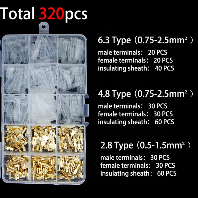 320PCS box golden J