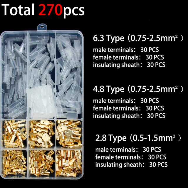 270PCS box golden J