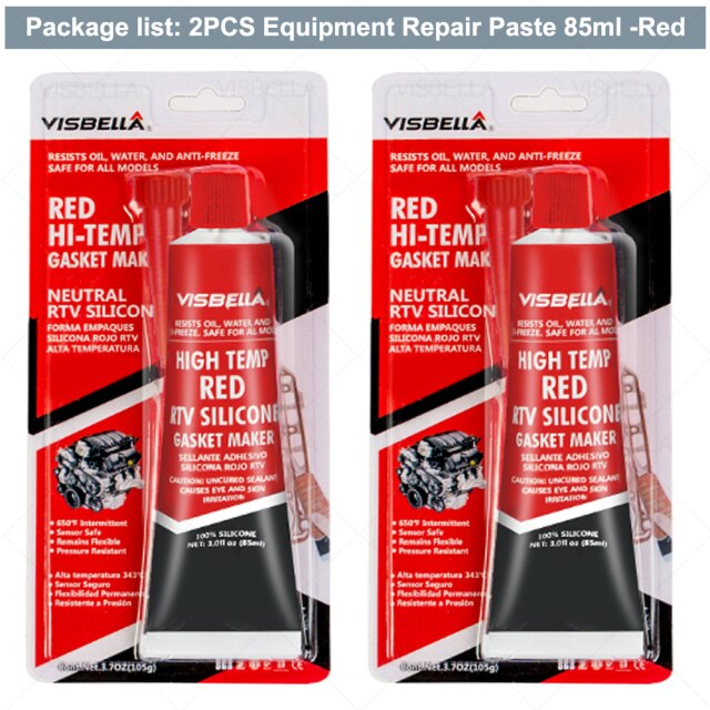 2Pcs Red