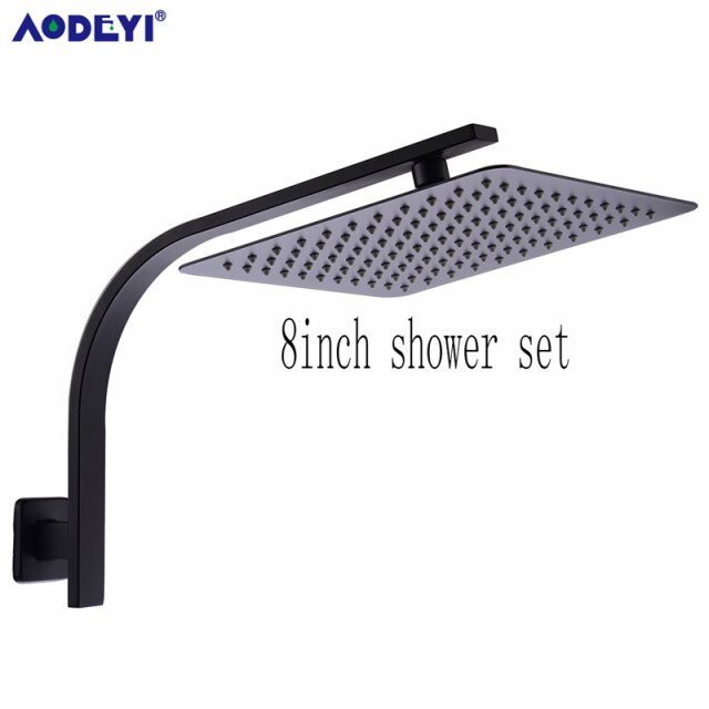 8 inch Square Black