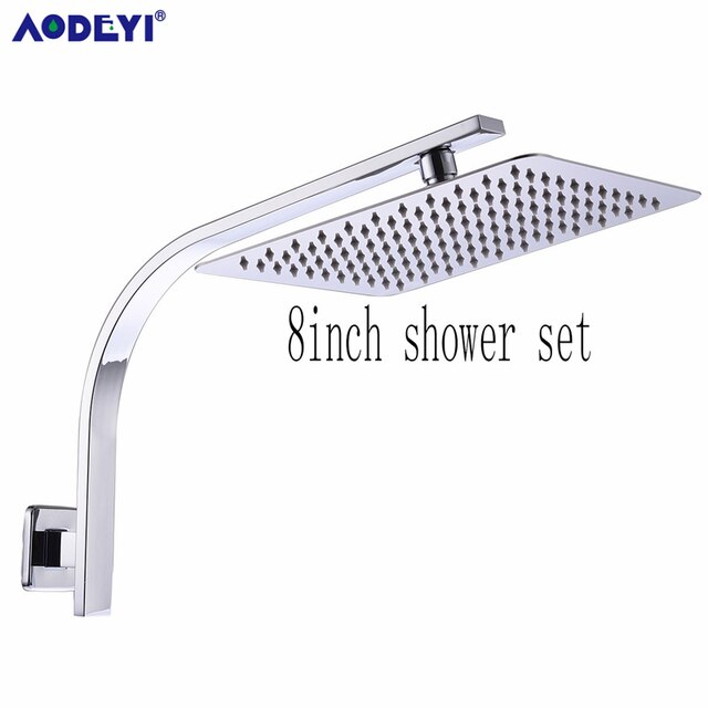 8 inch Square Chrome