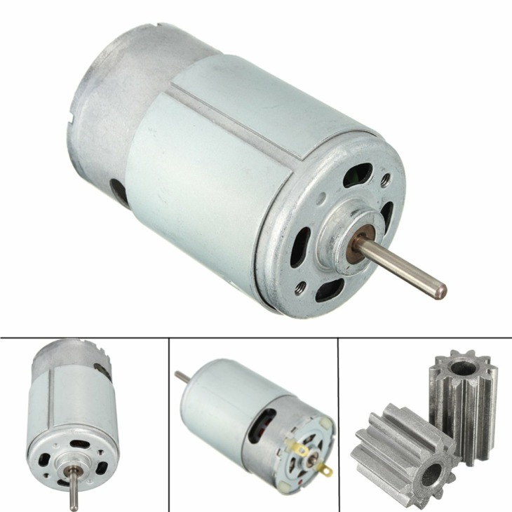 Universal RS550 12V 15000RPM Electric Motor With Gears - Replacement For RC Cars & Ride-On Toys