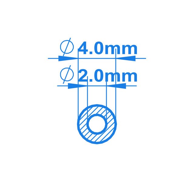 2mm ID x 4mm OD