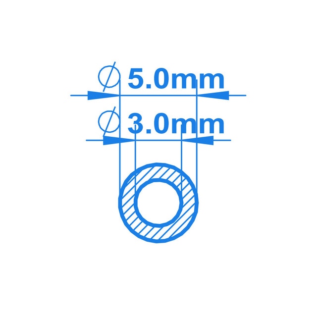3mm ID x 5mm OD