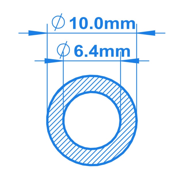 6.4mm ID x 10mm OD