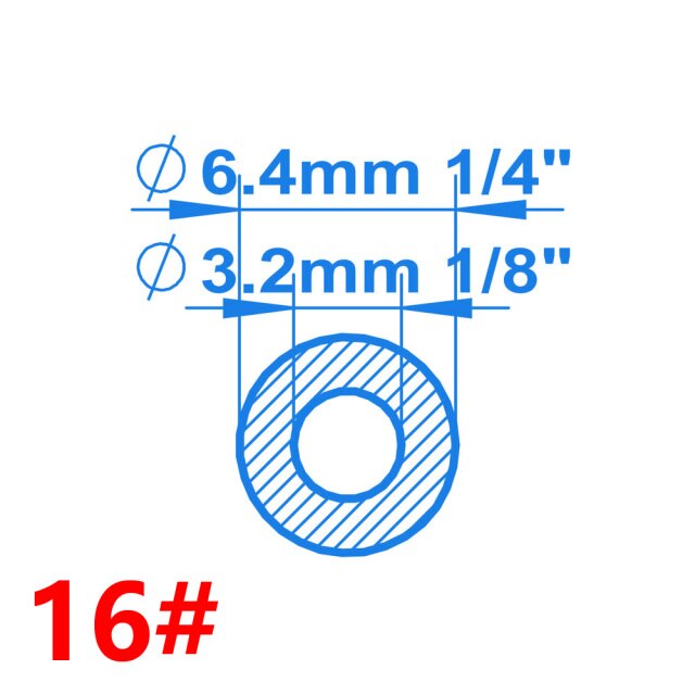 3.2mm ID x 6.4mm OD